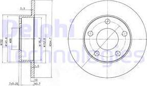 Delphi BG3381C - Brake Disc autospares.lv