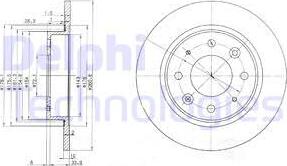 Delphi BG3336 - Brake Disc autospares.lv