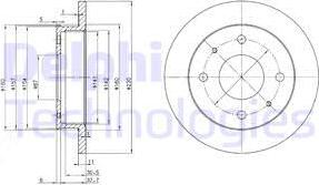 Delphi BG3337 - Brake Disc autospares.lv