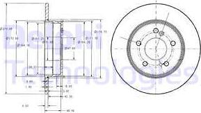 Delphi BG3326 - Brake Disc autospares.lv