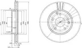 Delphi BG3240 - Brake Disc autospares.lv