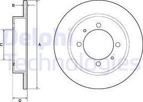 Delphi BG3203 - Brake Disc autospares.lv