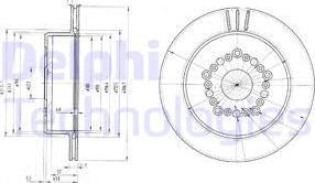 Delphi BG3230 - Brake Disc autospares.lv