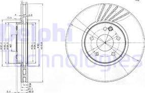 Delphi BG3238 - Brake Disc autospares.lv