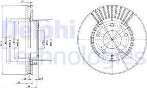 Delphi BG3232 - Brake Disc autospares.lv