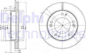 Delphi BG3226 - Brake Disc autospares.lv