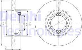 Delphi BG3220 - Brake Disc autospares.lv