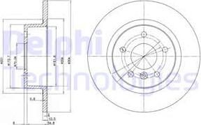 Delphi BG3227C - Brake Disc autospares.lv