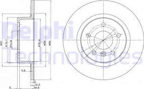 Delphi BG3227 - Brake Disc autospares.lv