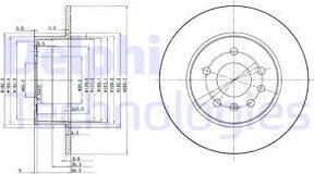 Delphi BG3274C - Brake Disc autospares.lv