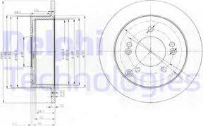 Delphi BG3799 - Brake Disc autospares.lv