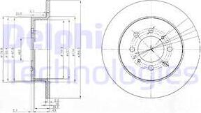 Delphi BG3793 - Brake Disc autospares.lv