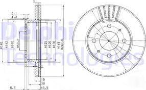 Delphi BG3749 - Brake Disc autospares.lv