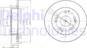 Delphi BG3746 - Brake Disc autospares.lv