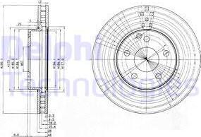 Delphi BG3755C - Brake Disc autospares.lv