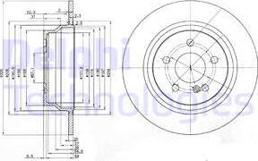 Delphi BG3757 - Brake Disc autospares.lv