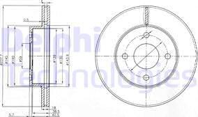 Delphi BG3763 - Brake Disc autospares.lv