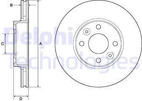 Delphi BG3762C - Brake Disc autospares.lv