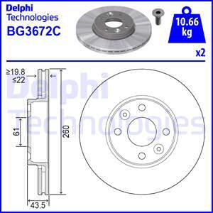 Delphi BG3762 - Brake Disc autospares.lv