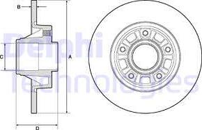 Delphi BG3767 - Brake Disc autospares.lv