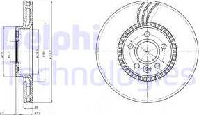 Delphi BG3784 - Brake Disc autospares.lv