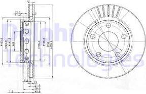 Delphi BG3785 - Brake Disc autospares.lv