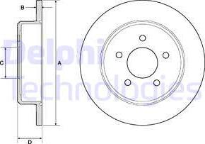 Delphi BG3739 - Brake Disc autospares.lv