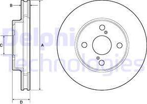 Delphi BG3734C-18B1 - Brake Disc autospares.lv