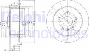 Delphi BG3736 - Brake Disc autospares.lv