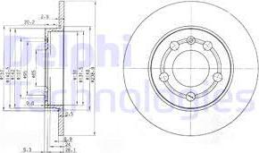 Delphi BG3738 - Brake Disc autospares.lv