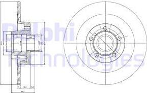 Delphi BG3732 - Brake Disc autospares.lv