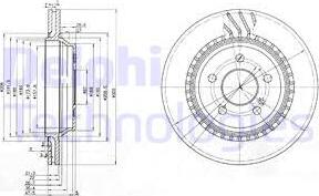 Delphi BG3726 - Brake Disc autospares.lv