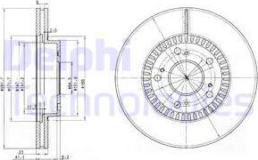 Delphi BG3720 - Brake Disc autospares.lv