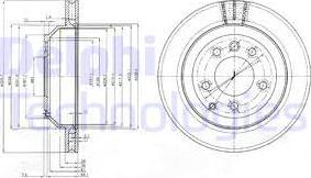 Delphi BG3775-C - Brake Disc autospares.lv