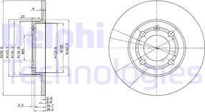 Delphi BG2911 - Brake Disc autospares.lv