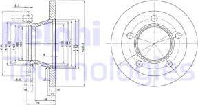 Delphi BG2494 - Brake Disc autospares.lv