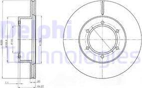 Delphi BG2495 - Brake Disc autospares.lv