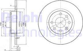 Delphi BG2496 - Brake Disc autospares.lv