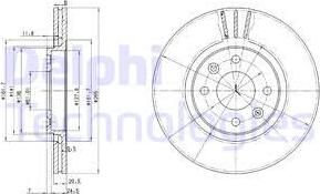 Delphi BG2448 - Brake Disc autospares.lv