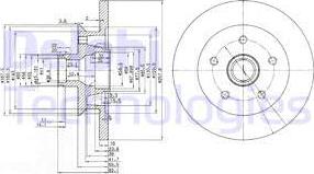 Delphi BG2468 - Brake Disc autospares.lv