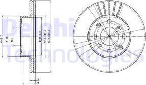 Delphi BG2488 - Brake Disc autospares.lv