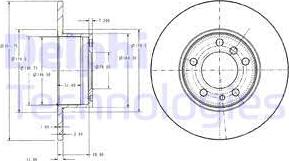 Delphi BG2430 - Brake Disc autospares.lv