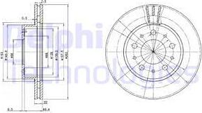 Delphi BG2425C - Brake Disc autospares.lv