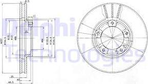 Delphi BG2423 - Brake Disc autospares.lv