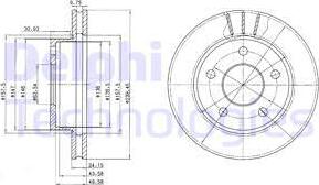 Delphi BG2472 - Brake Disc autospares.lv