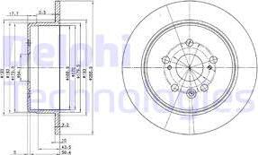 Delphi BG2594 - Brake Disc autospares.lv