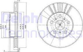 Delphi BG2596 - Brake Disc autospares.lv