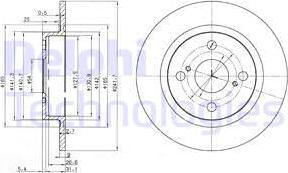 Delphi BG2598 - Brake Disc autospares.lv