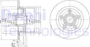 Delphi BG2549 - Brake Disc autospares.lv