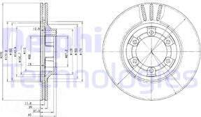 Delphi BG2558 - Brake Disc autospares.lv